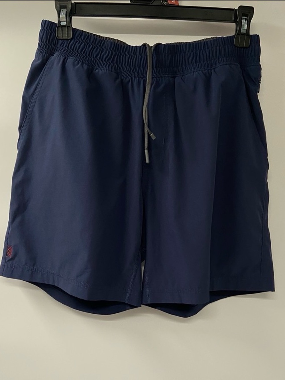 Rhone athletic Mako Short Men's in Navy blue subtle red logo accent size Medium